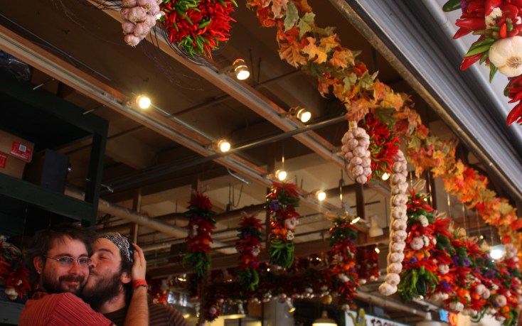 Seattle hippies are happy hippies, especially at Pike's Place