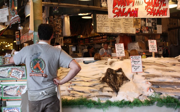 Pikes Place Fish Market: home of the flying fish