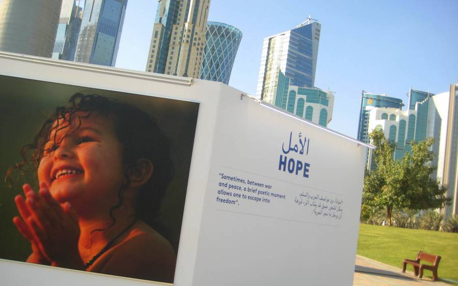 When it comes to the climate negotiations, frustrations remain. Still, I beleive in hope.Rather appropriately, Doha had a large outdoor photo exhibition about hope during the weeks of the conference...