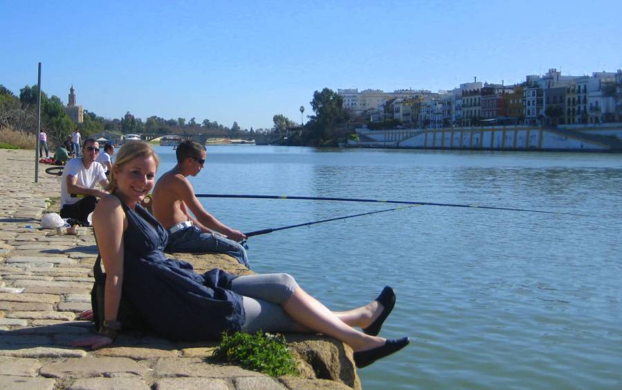 Joining the locals: European temperature can be extreme, one week after returning from Sevilla, I went iceberg jumping off the coast of Southern Sweden (at Lomma Beach - on the salt water!)