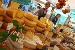 Noordermarkt, Amsterdam Local cheese, dairy, meats and veggies: yum!