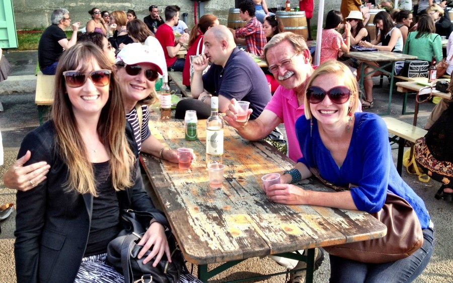 A well-deserved drink, relaxing on the River Seine
