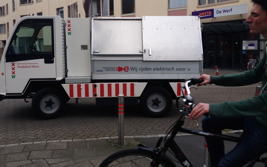 Amsterdam maintenance vehicles go electric. 